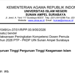 UIN Sunan Ampel Surabaya Gelar Program Peningkatan Kompetensi Dosen Pemula (PKDP) Tahun 2026